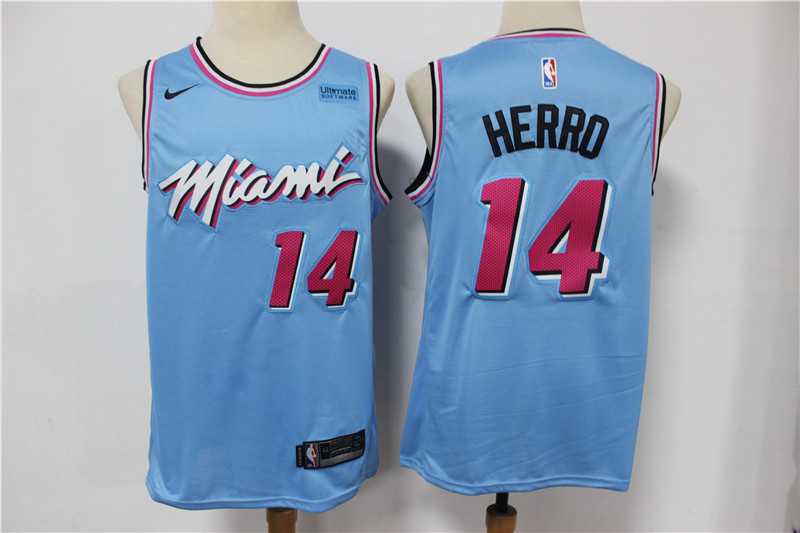 Heat 14 Tyler Herro Light Blue Nike 2020 City Edition Swingman Jersey,We sell and wholesale Heat 14 Tyler Herro Light Blue Nike 2020 City Edition Swingman Jersey on line form chian!